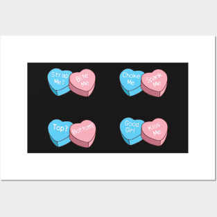 Trans Girl Valentines Heart Shape Candy Sticker Pack Posters and Art